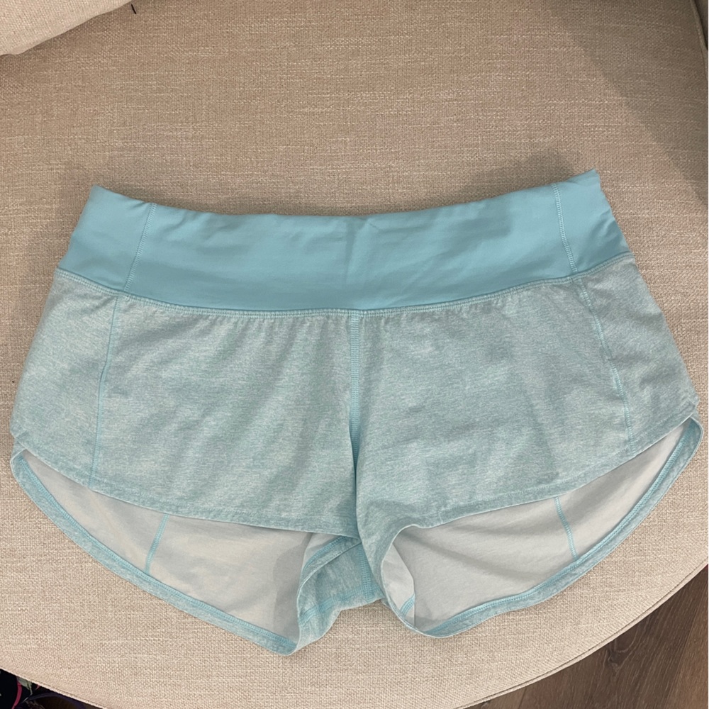 Lululemon Speed Up 2.5” low rise - Heather Lux Multi Icing Blue